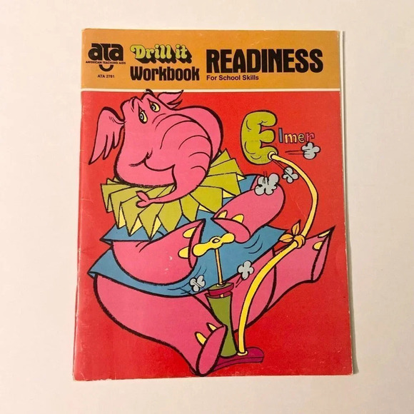 Vintage 1982 American  Teaching Aids Drill It Work Book School Skills Elmer - Picture 16 of 16
